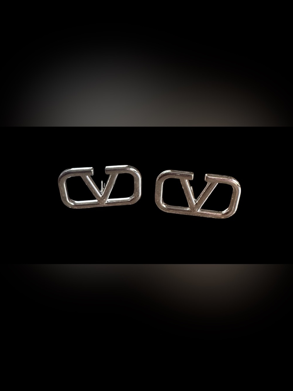 Silver-tone Logo Stud earrings